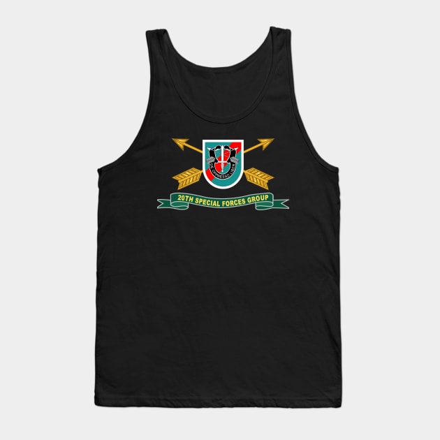 20th Special Forces Group - Flash w Br - Ribbon X 300 Tank Top by twix123844